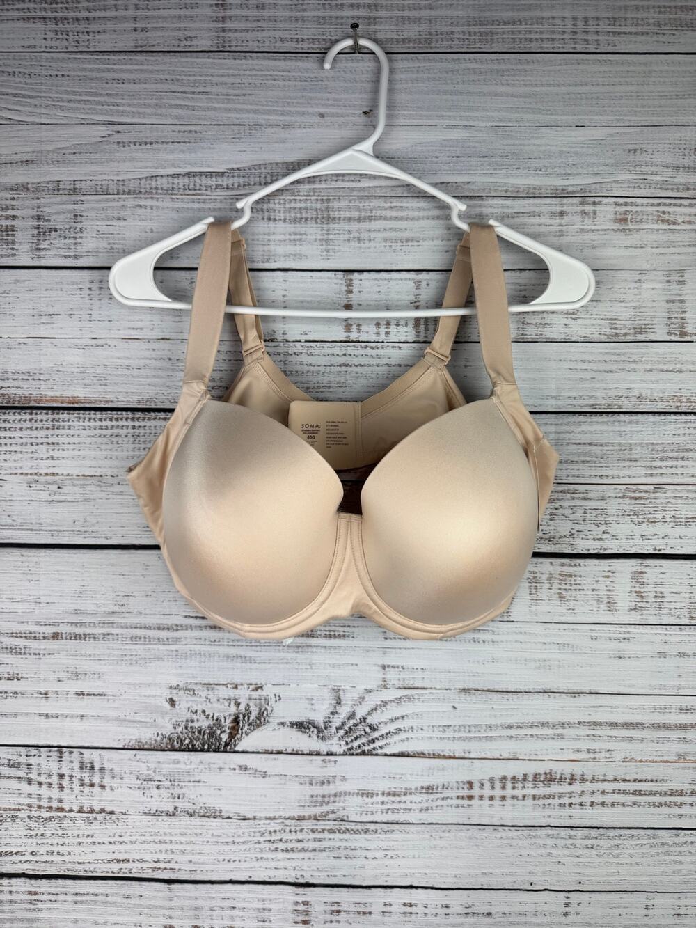 Soma Stunning Support Smooth Full Coverage Bra Pale Sand NEW 40G Comfort Neutral